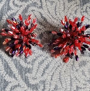 Sassy Jones Rochinda Beaded Clip On Earrings